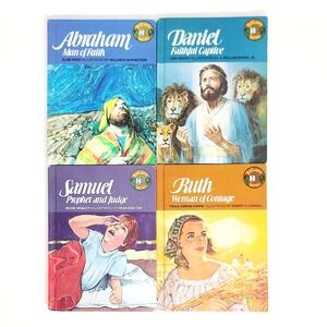 Broadman‎ Bible Learn Biblearn Series Books 4pc Lot 1970s Vintage Kids Christian